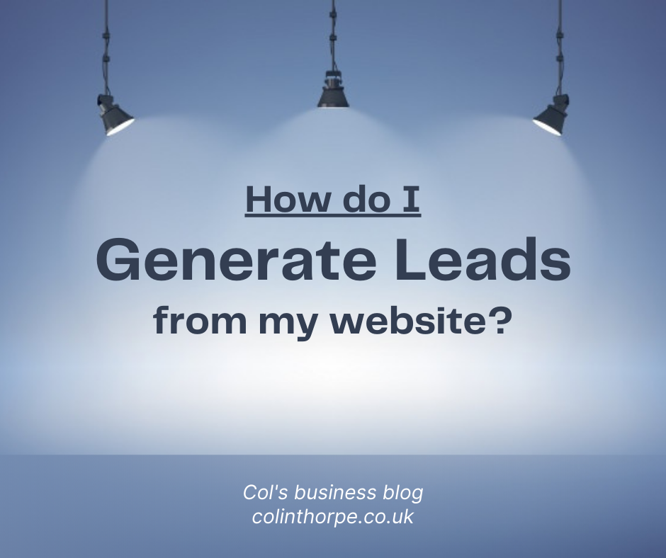 How do I generate leads from my website?